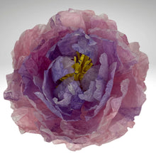 Lade das Bild in den Galerie-Viewer, Pfingstrose Papierblüte violett