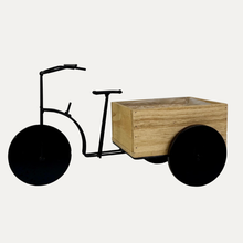 Lade das Bild in den Galerie-Viewer, Deko- Fahrrad, quadratisch, naturgeflammt, 30 x 17 x20,5 cm
